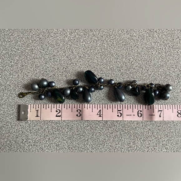 Blue Beaded Dangle Bracelet - Picture 7 of 7